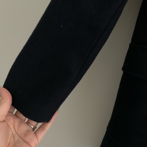 Pull and Bear wool coat military style navy - Picture 8 of 13